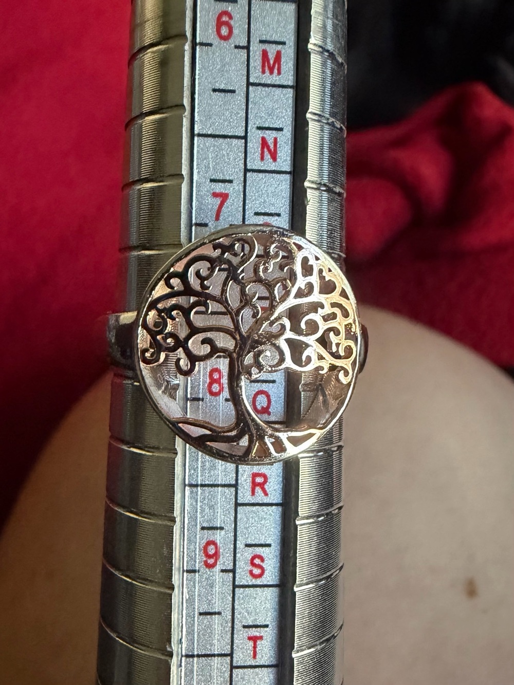 925 Tree of Life Filigree Ring - 925 SS